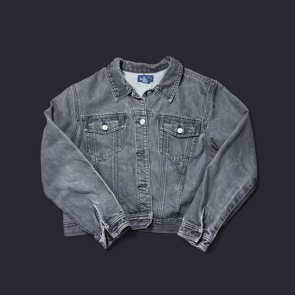 Baccini Jackets & Blazers - Baccini grey/black denim jacket